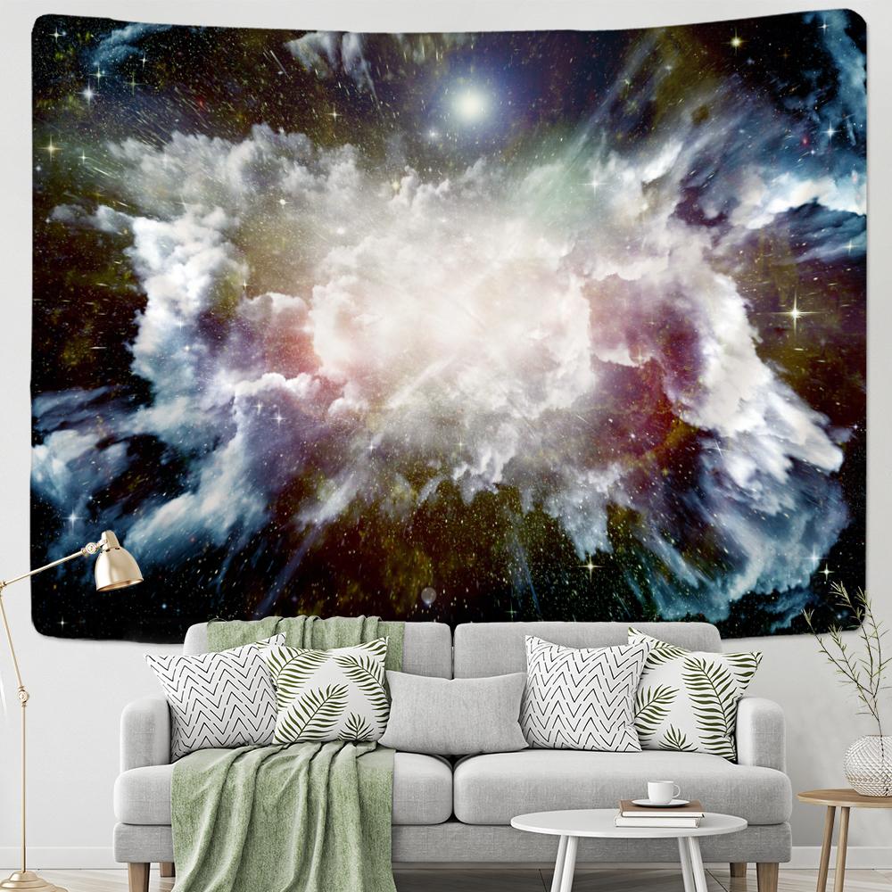 Star Universe Tapestry Wall Hanging Hippie Retro Bohemian Mandala Psychedelic Mysterious Witchcraft Art Home Decor