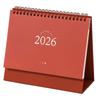 2026 Desk Calendar Twin-Coil Binding Tabletop Calendar 16 Month Runs from Sep 2025 To Dec 2026 For Daily Scheduling