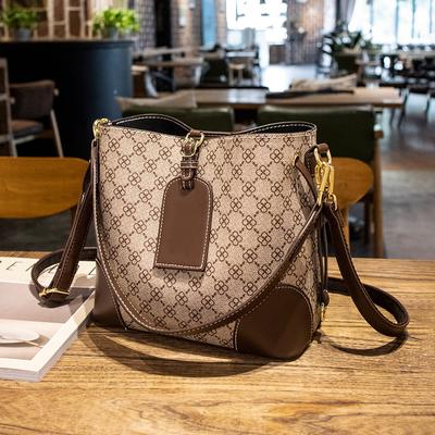 Tasche Damen Mode Eimer Tasche Bedruckte Schultertasche Mode Textur Diagonale Tasche