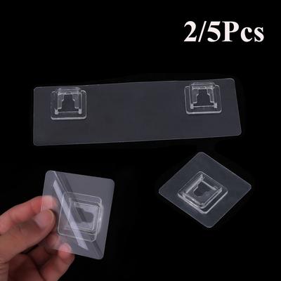Home & Living Storage Hanger Traceless Hooks Fix Bathroom Shelf Wall Rack Seamless Adhesive Hook