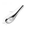 ZISIZ 304 Stainless Steel Flat Bottom Long Handle Soup Spoon
