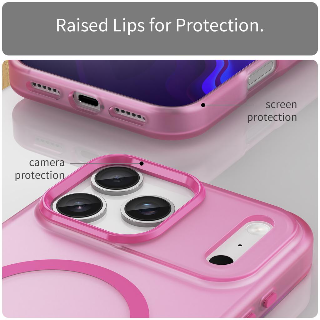 Matte Candy Transparent Shockproof Magsafe Case For 17 Pro Max 16 15 14 Plus 13 12 11 14 Pro Max 17Air 16e Magnetic Cover