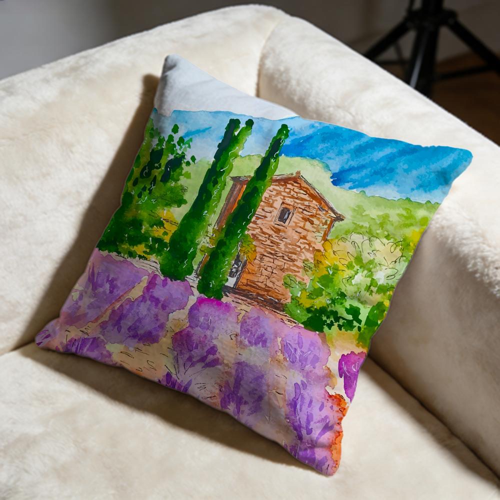Farm Cushion Cover Soft Decorative Pillow Case Suitable for Bedroom Sofa Car Travel Use