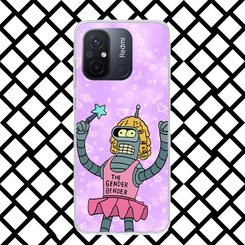 Cartoon F-Futuramas Phone Case for Xiaomi Redmi 14C 13C 13 12C 12 10C 10 10A 9C 9 9A 9T 8 8A 7 7A 6 Pro 6A K70 K40 Soft Fundas