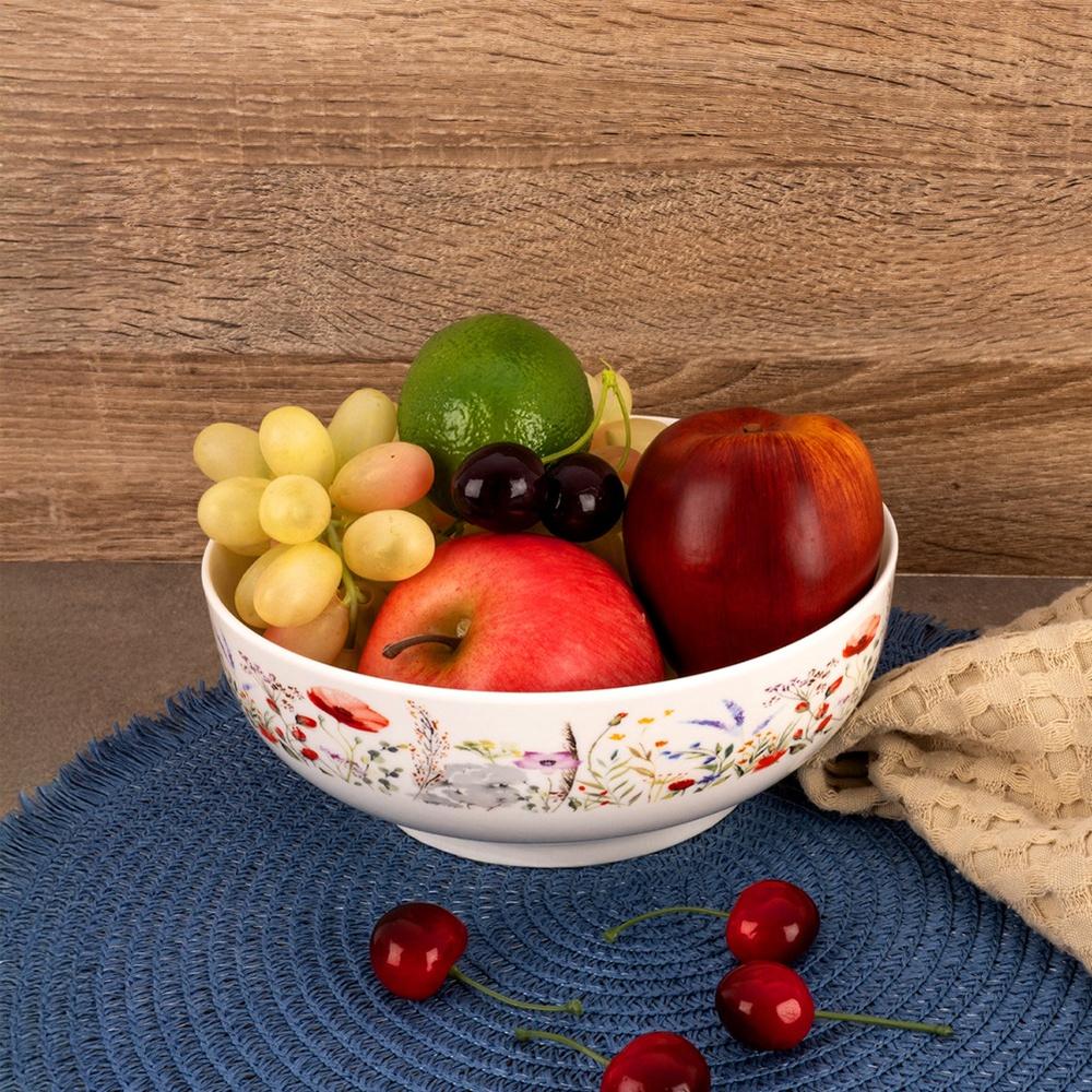 Miska Porcelanowa Na Owoce Sałatkę Przekąski Sałatkowa Salaterka 1,6L 20 Cm