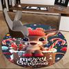 1pc Christmas Deer Chair Mat - Anime Cartoon Design, Non-Slip Carpet for Office Chairs, Home Decor, Living Room, Bedroom, Game Room & Dormitory.Z015