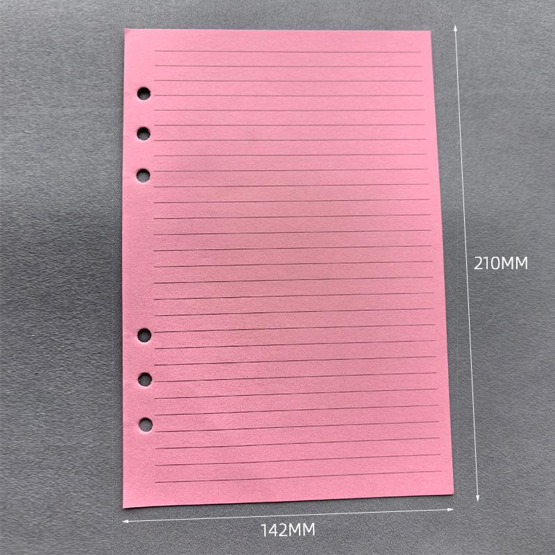 A5 A6 50 Sheets Loose-leaf Colorful Refill Inner Page Line Blank Grid Inner Page Inside Paper Stationery