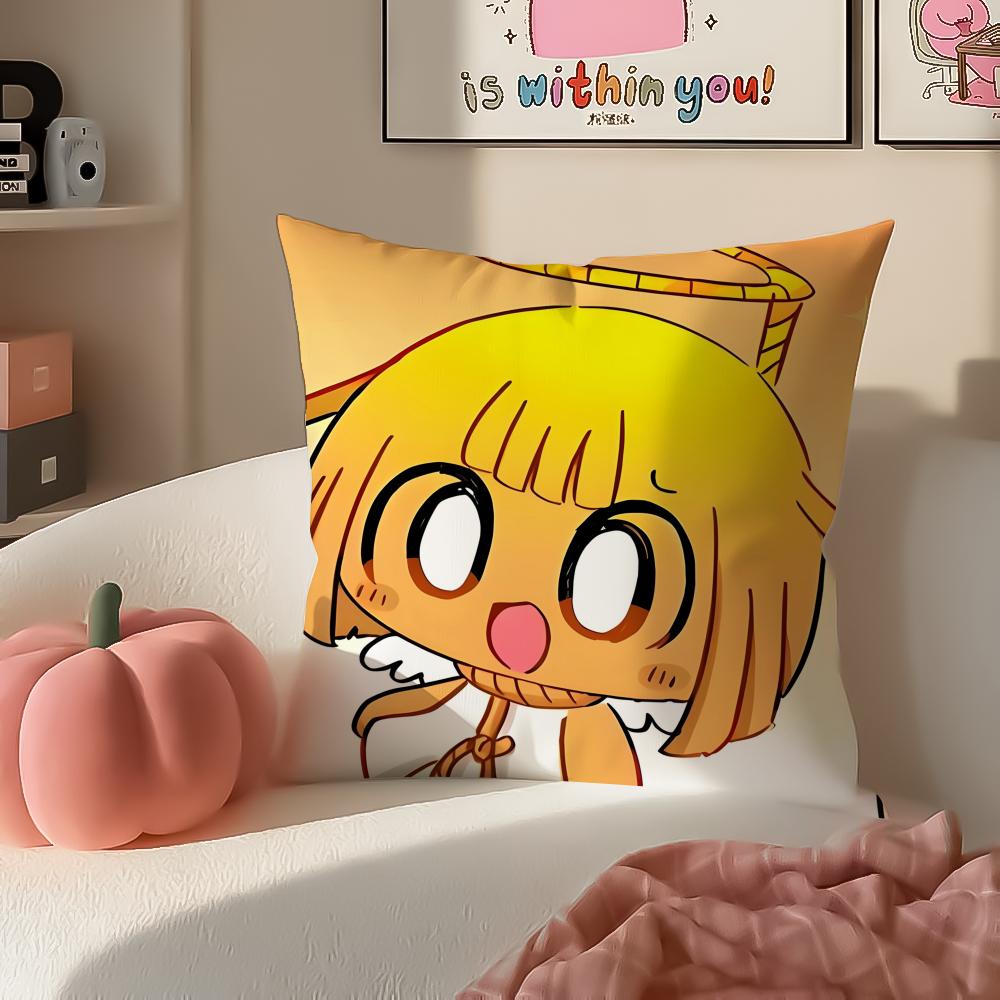 Cartoon PPepoyoS Cushion Cover Pillowcase Short Plush Invisible zipper Room Sofa Cushion Cover