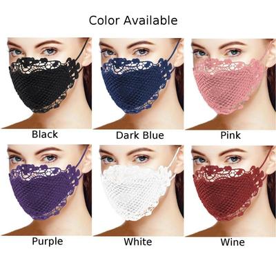 Lightweight Reusable Lace Mask for Women Stylish Protection for Cosplay
