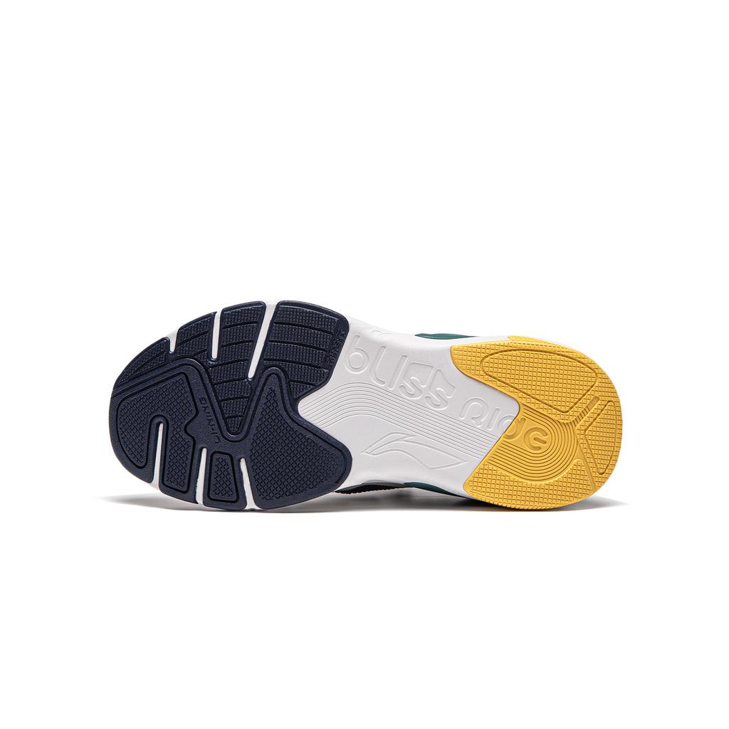 Li Ning Comfortable Versatile Low-Top Casual Shoes Kids Sneakers Standard-White Navy-Blue Antarctic-Gray YKCU102-5
