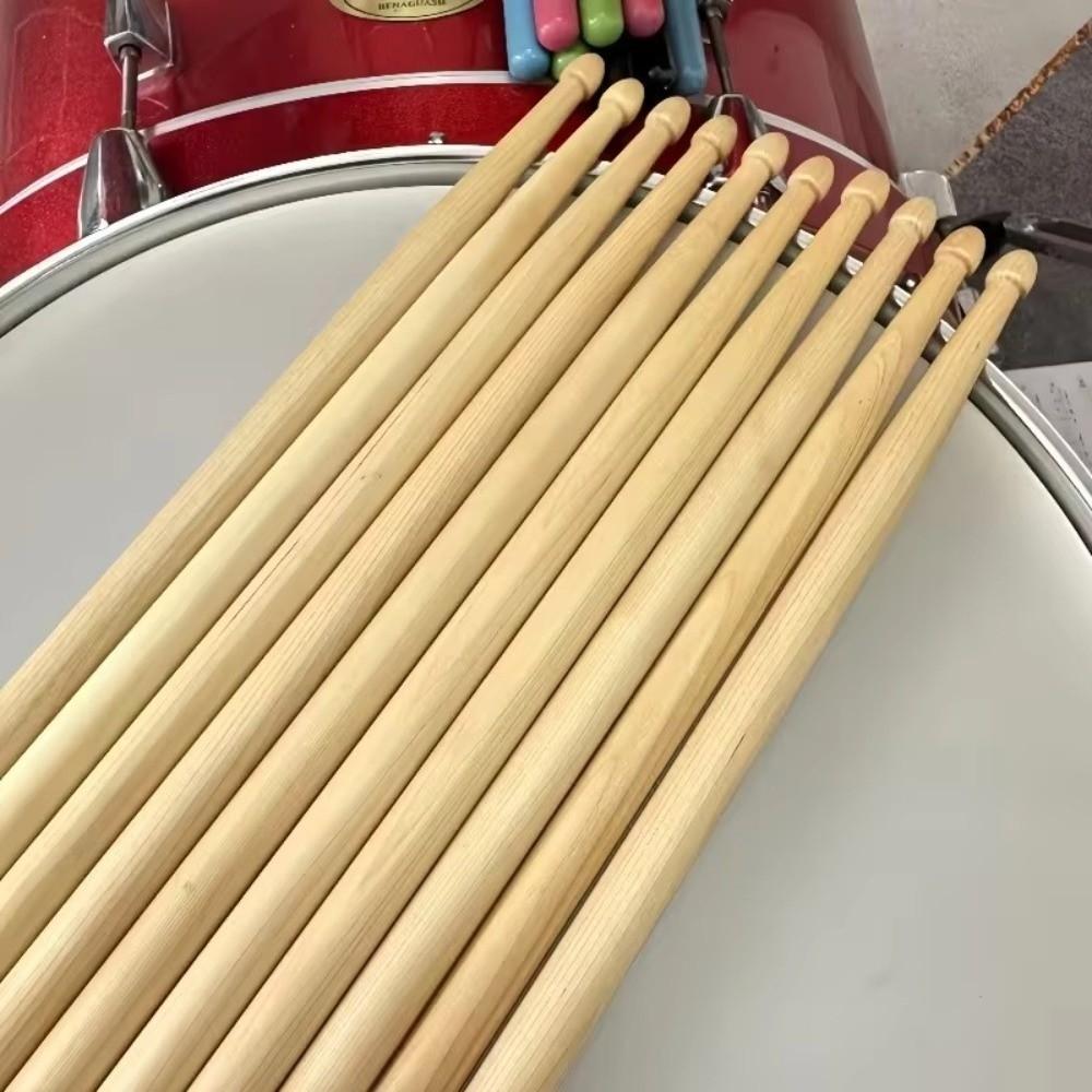 1 Pairs Lightweight Drum Mallets 5A/7A Drum Sticks Elegant Maple Drumsticks All Ages
