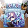 Anime G-Genshin Impact Duvet Cover Pillowcase Anime Girl Bedding Set Adult Boy Teen Children Bedroom Decoration Queen King Size