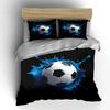 Dynamic Flying Football 3Pcs Bedding Set, Multiple Sizes Kid'S And Adults' Bedroom Exquisite 3Pc Bedding Set, Gift