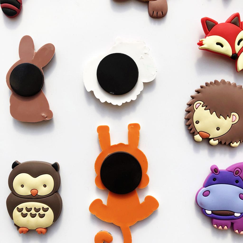10 Piece Set of Cartoon Animal Fridge Magnets Practical Refrigerator Stickers Cartoon Animal Fridge Magnets for Home Use