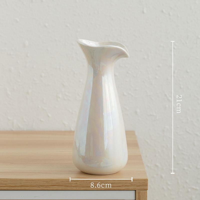 Creative Ceramic Electroplated Colorful Ceramic Arm Vase Modern Art Abstract Arm Ceramic Floral Vase Flower Arrangement Ornament