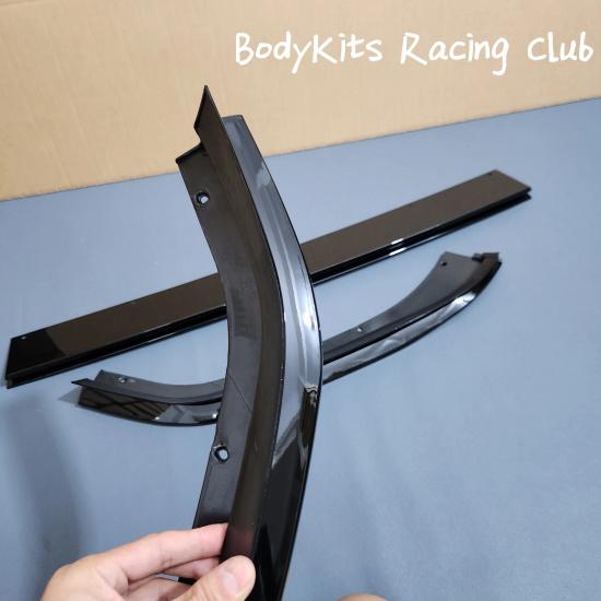 Gloss Black TCR Front Bumper Splitter Lip Kits For Volkswagen Golf MK7.5 GTI 2017-2020