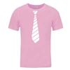 Summer Fun Tie Design Men's T-Shirt Novelty Fashion Hip Hop Short Sleeve Casual Comfortable 3D Printing Handsome Clothing