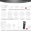 Bone China Pure White Underglaze Bowl & Plate Set - Household Porcelain Tableware, Gift Boxed