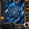 Wall Hanging Tapestry Manchester City Print Cloth for Living Room Bedroom Home Decor
