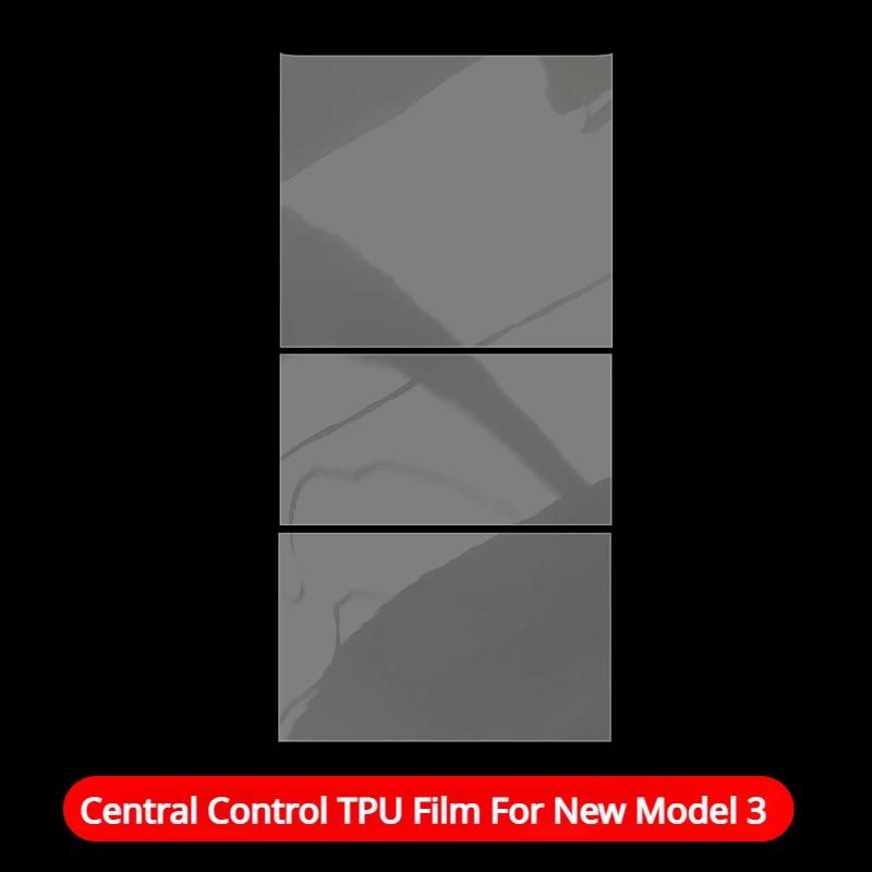 Central Control Protective Film for Tesla Model 3 Y New Model3 Center Console Panel Anti-scratch Sticker Real TPU Film 2021-2024