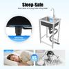 17.7 * 16 * 29.5in Stainless-Steel Kitchen Sink, Free Standing Utility Sink with Faucet, Indoor Outdoor Laundry Sink
