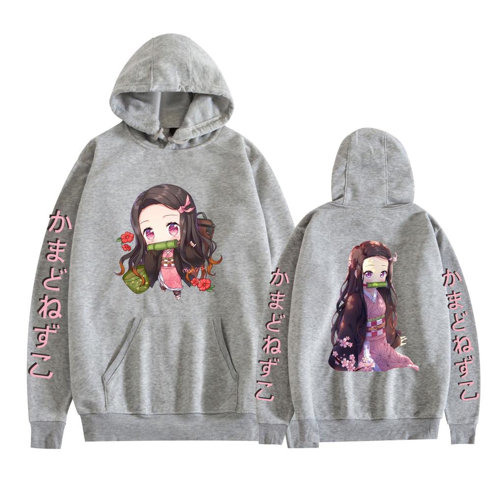 Demon Slayer Autumn/Winter New Thickened Fleece-lined Hoodie Loose Hip Hoodie 0059
