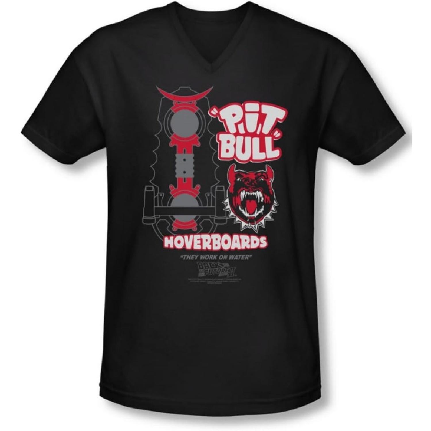 Back To The Future Ii - Mens Pit Bull V-Neck T-Shirt S