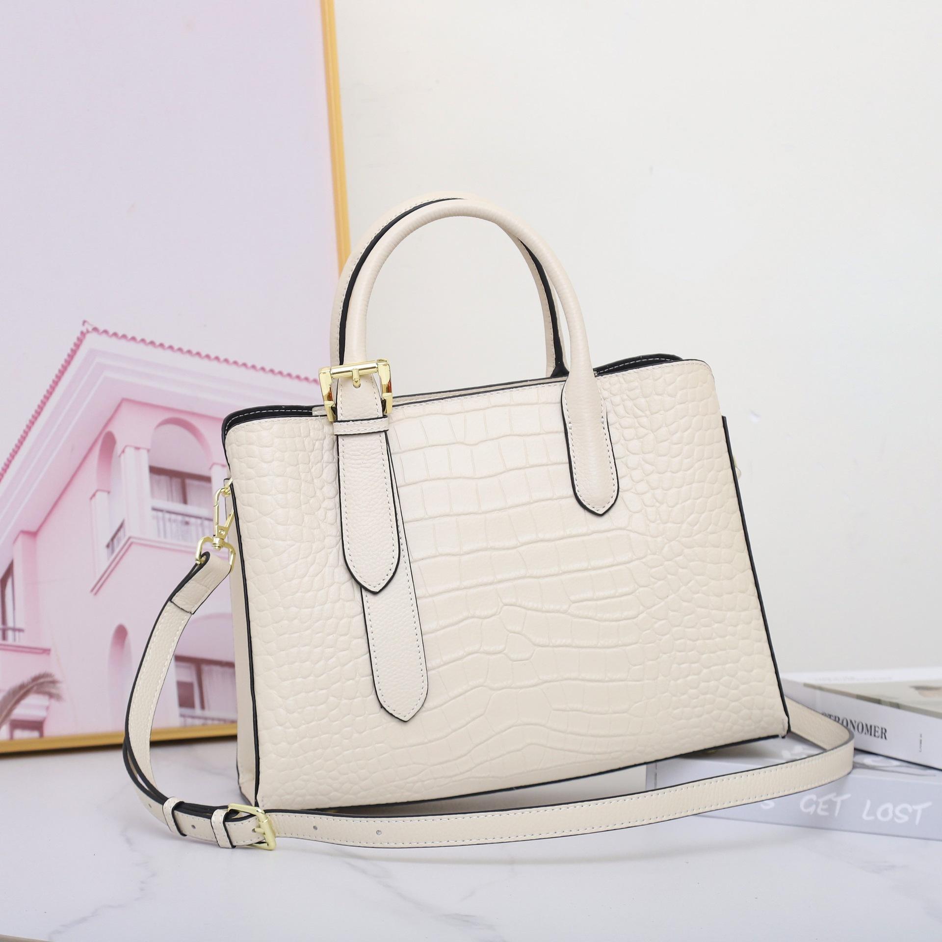 

Кожаная женская сумка, сумка через плечо, сумка-тоут для девочек, высококлассная, новая, с тиснением под крокодила, женская универсальная модная сумка-мессенджер