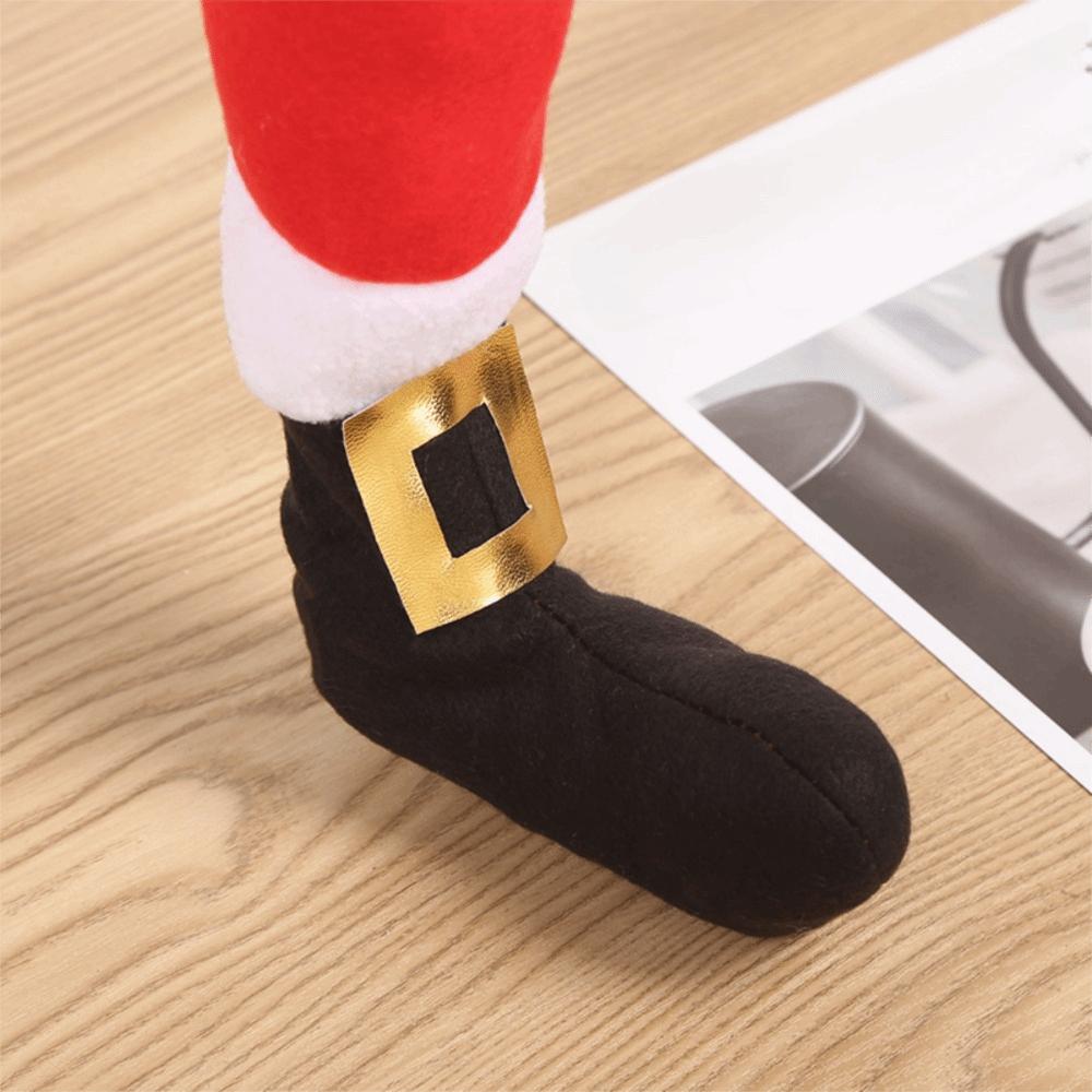 4pcs Long Santa Claus Table Leg Cover Universal Furniture Feet Sleeve  Household