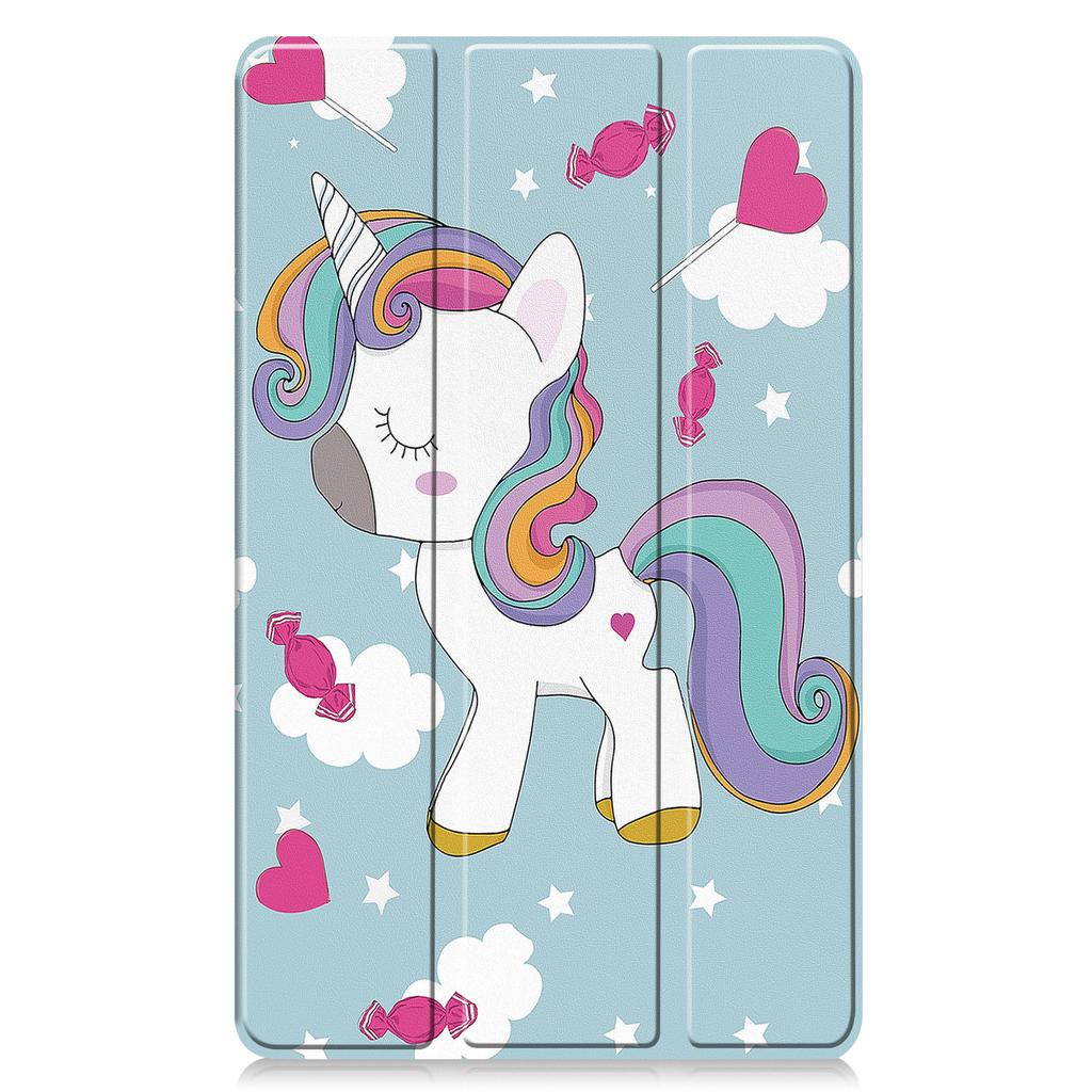 Tri-Fold Painted Case for Samsung Galaxy Tab A9 8.7" Plus 11" SM-X110 X115 X117 X210 X216 X218 Smart Stand Cover with Atuo Sleep