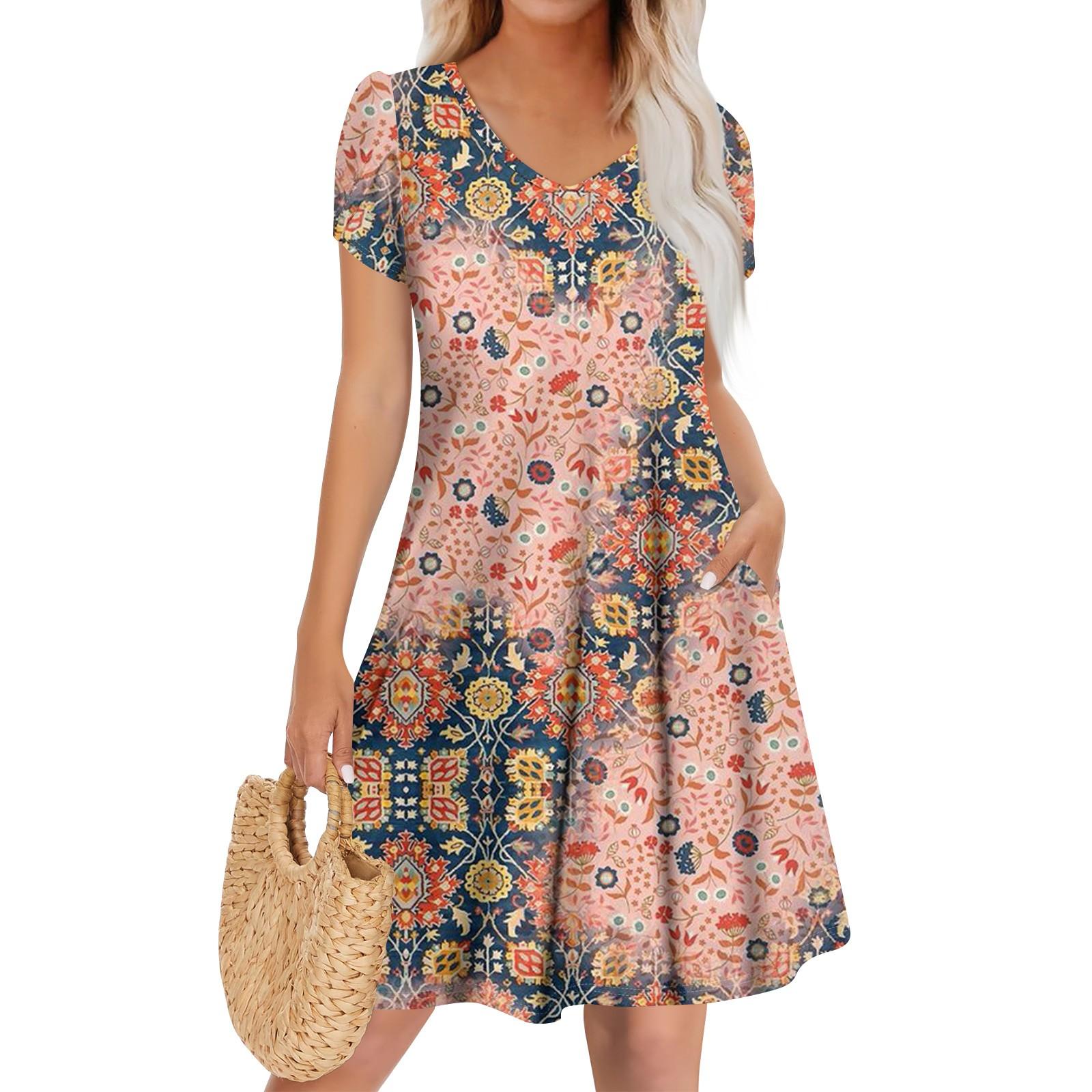 

Женское повседневное модное платье с V-образным вырезом и коротким рукавом, стильное свадебное платье для гостей XS тёмно-синий