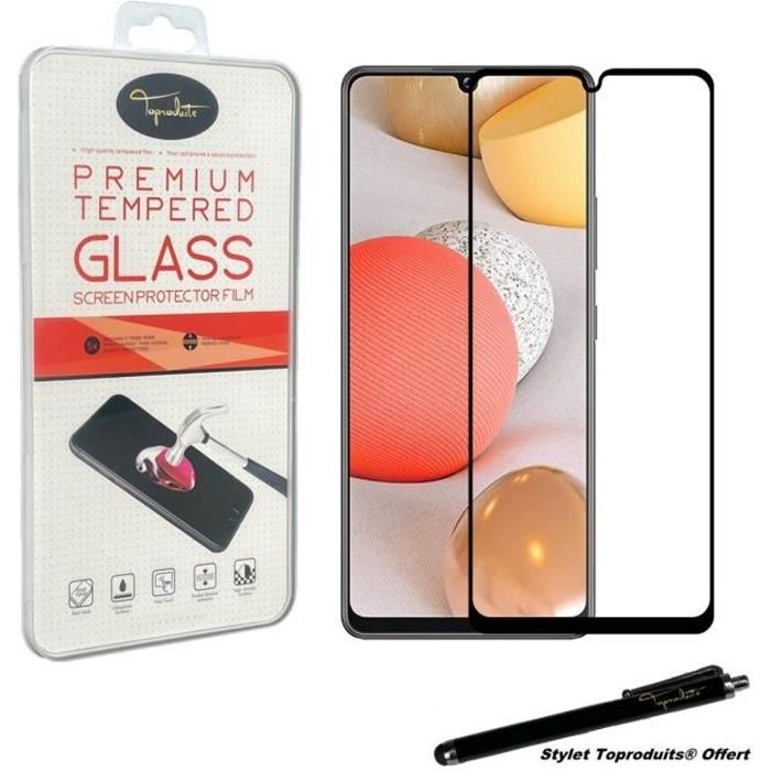 Film de protection - Toproduits® - Samsung Galaxy A32 4G - Verre trempé - Bords noirs - Protection optimale