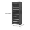 6/8/10 Layers Shoe Rack Heavy Duty Shoes Shelf Dustproof Shoe Storage Cabinet Space Saving Large Capacity Multi Layer