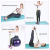 Multifunction Tension Rope Elastic Yoga Pedal Puller Resistance Band with Non-Slip Handle Leg Stretching Tension Rope Home