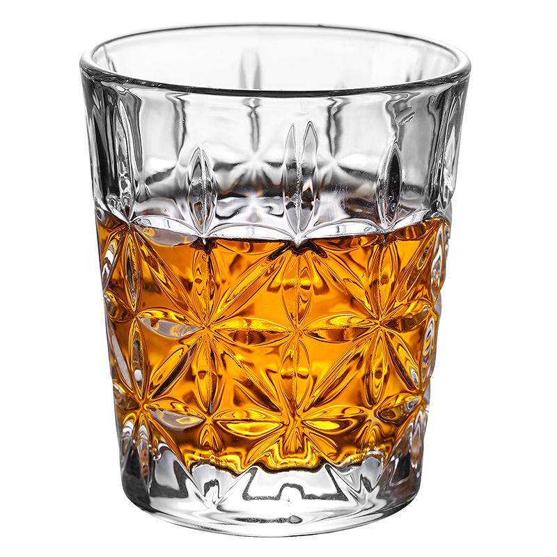 50ml Shot Glass Carved Patterns Vodka Glass Whiskey Shot Glass