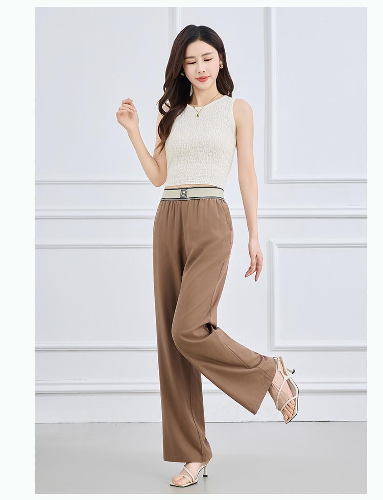 [Wide Leg Pants] Summer Fashion Commuting Elastic Ribbon High Waist Slimming Pants for Children