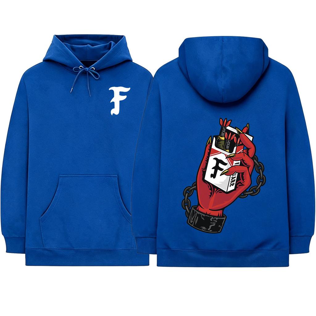 Forward Observations Group Skeleton Hoodies Clothing Fashion Gothic Long Sleeves Oversized Hooded Sweatshirts Streetwear