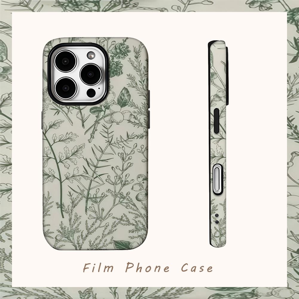 Sage Garden Phone Case for IPhone 16 15 14 13 12 11 X XS XR XSMAX 7 8 Pro Max Plus Double-layer Back Cover