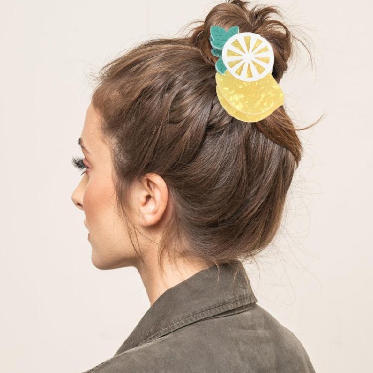 Fruit Theme Hair Claw Clip For Women Girls PVC Barrettes Lightweight Hairpins Summer Accessories School Party Essential