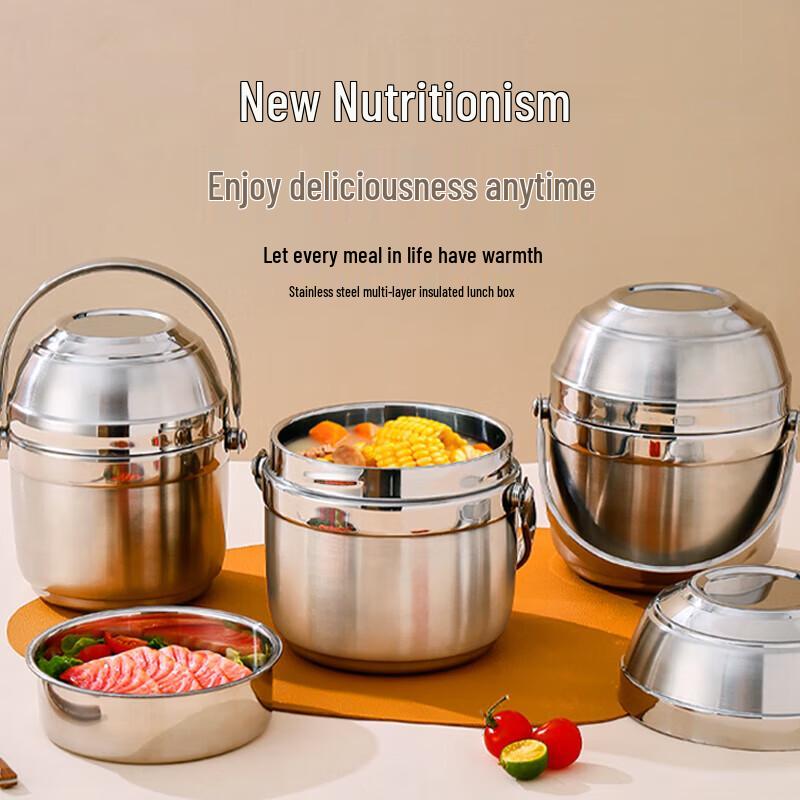 

Bestor Stainless Steel Double-Layer Insulated Lunch Pot
