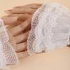 Elastic Lace Cuffs Sun Protection Lace Ruffled Wrist Fashion Fake Sleeves  for Stage Performance