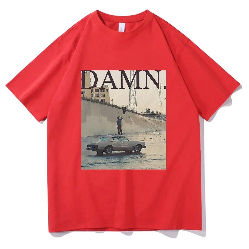 Camisetas del rapero Kendrick Lamar Damn, camiseta Retro del álbum Mr Morale & The Big Steppers, camisetas de algodón de gran tamaño Unisex para mujer, ropa de calle
