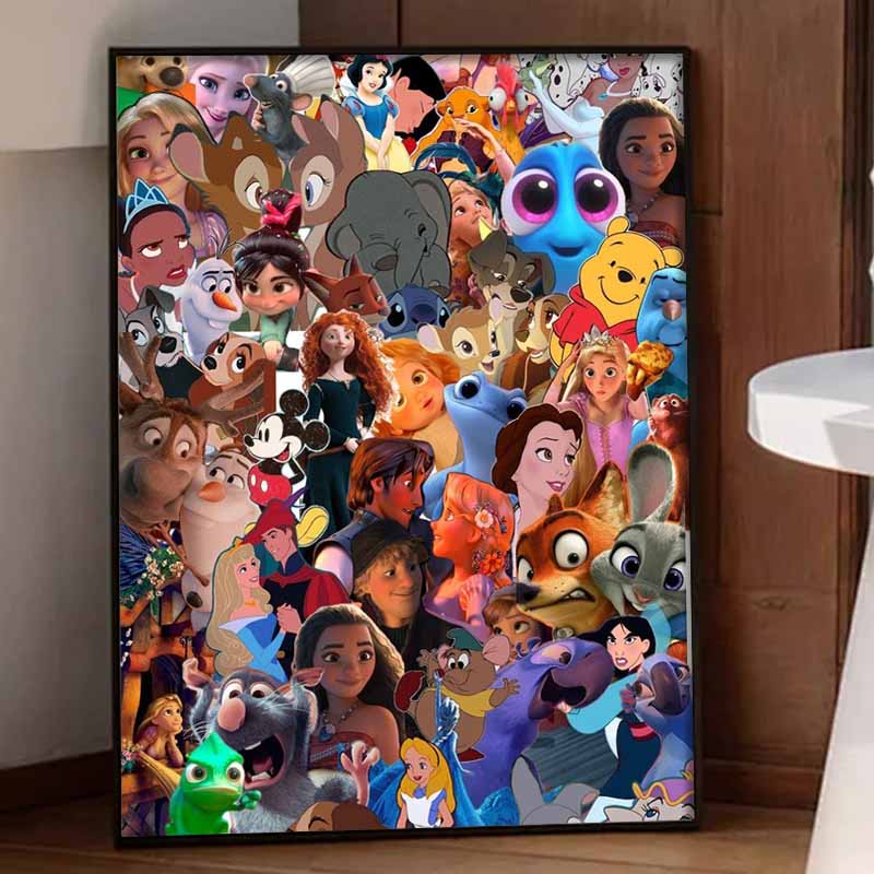 Disney Diamond Painting Kit Classic Character Collage Hand Embroidery 5D DIY Diamond Art Home Decor Creative Handicrafts Mosaic Gift