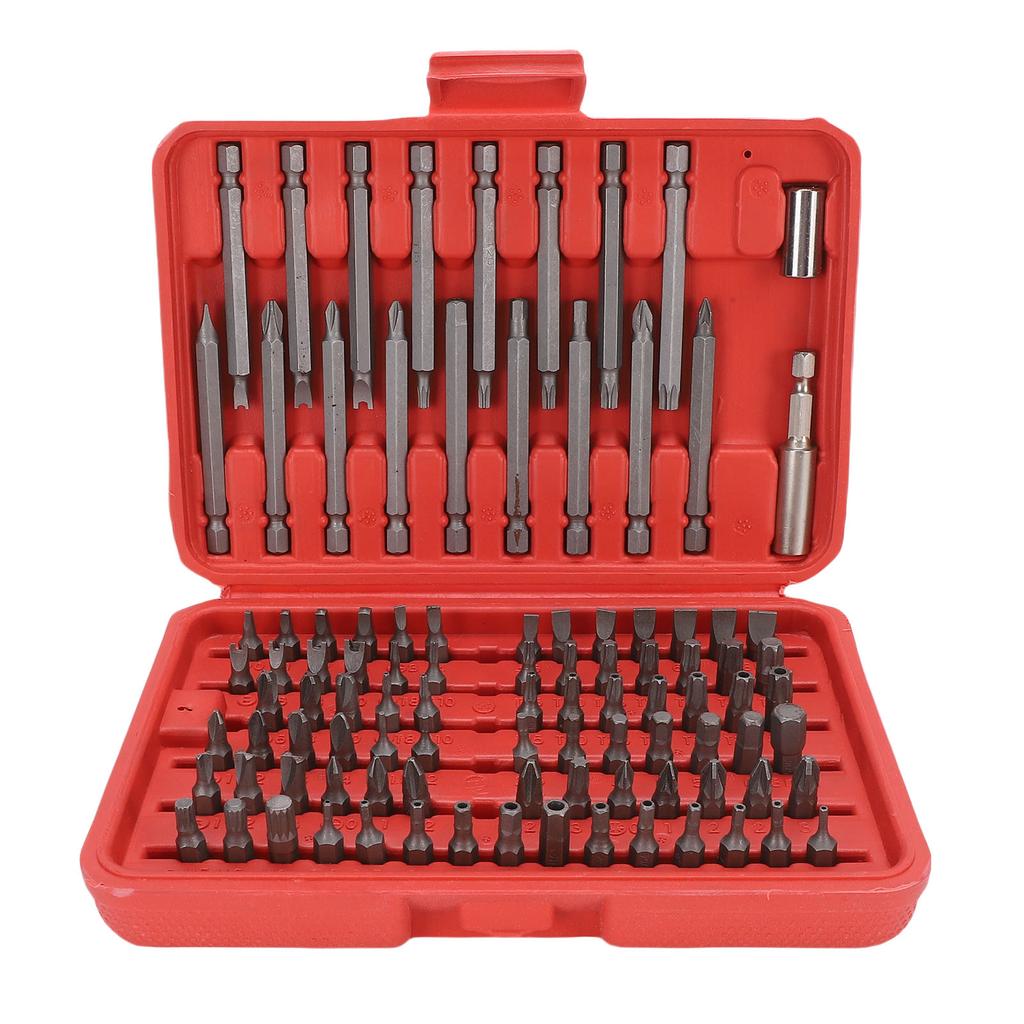98Pcs Crossing Slot Star Screwdriver Bit Set CRV Steel Multifunctional Screw Driver Bit for Home Repairs Maintenance