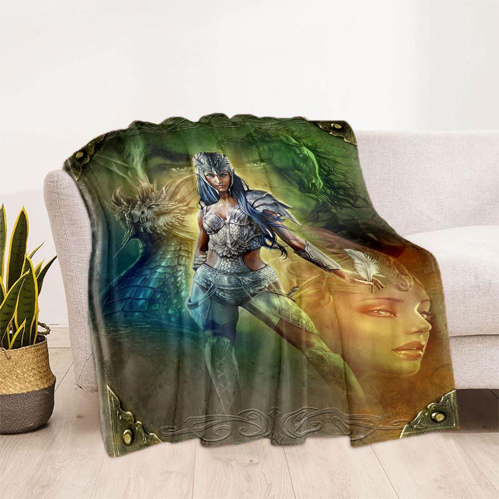 Gothic Style Blanket Soft & Cozy Suitable for Office Picnics Livingroom Four Seasons Universal Stylish Decor Perfect Gift for Relatives and Friends