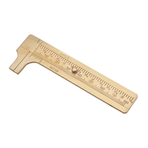 Pocket Caliper, Vernier Caliper Measuring Tool, Multi-Purpose Measurement Tool, Pocket Ruler, Easy Reading, for Home and School (Double Scale, 80mm)