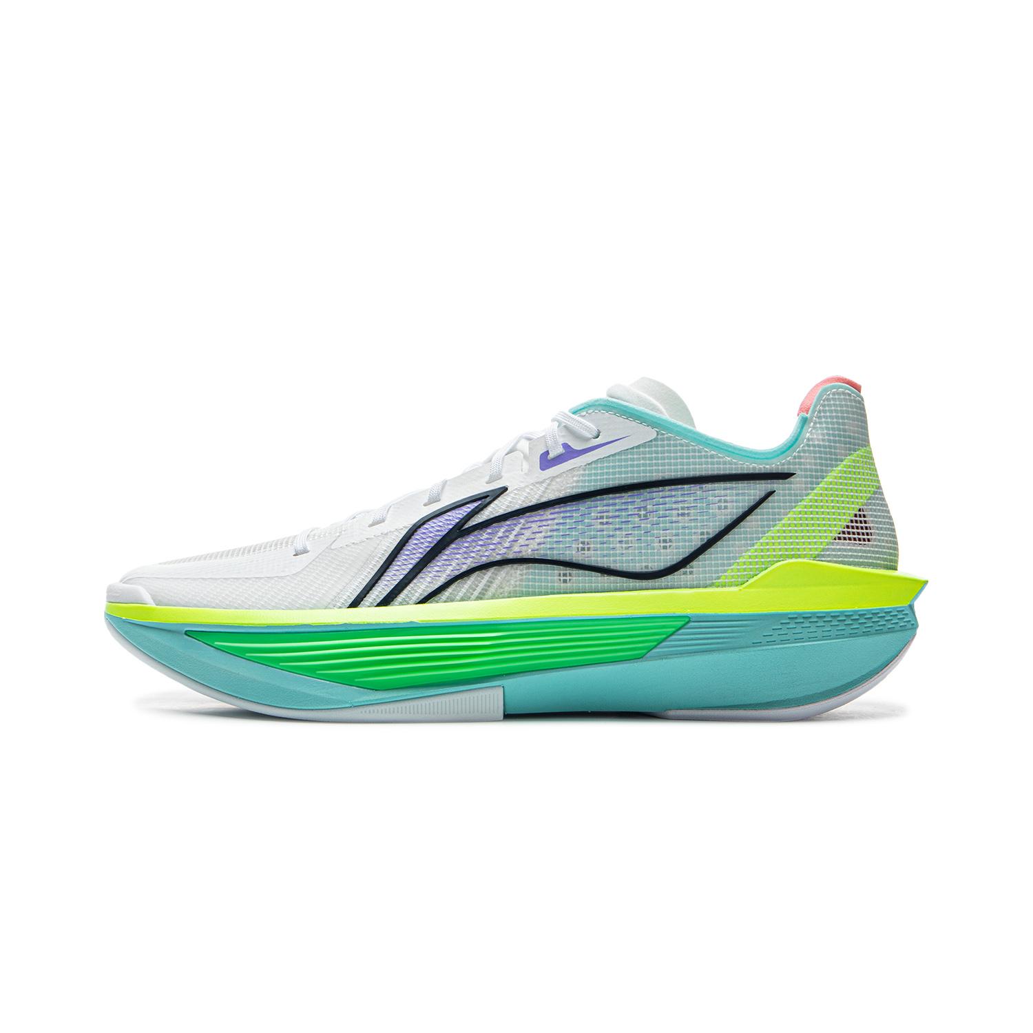 

new LiNing Ultra Light Cushioned Slip-Resistant Lightweight Low-Top Basketball Shoes Men s White Green 43
