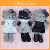 Kt Series Cat Plush Toy Keychain With Short Plush Material For Gifts And Accessories