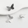 S925 Silver Retro Butterfly Spacer Bead Connector for DIY Jewelry Bracelets & Necklaces