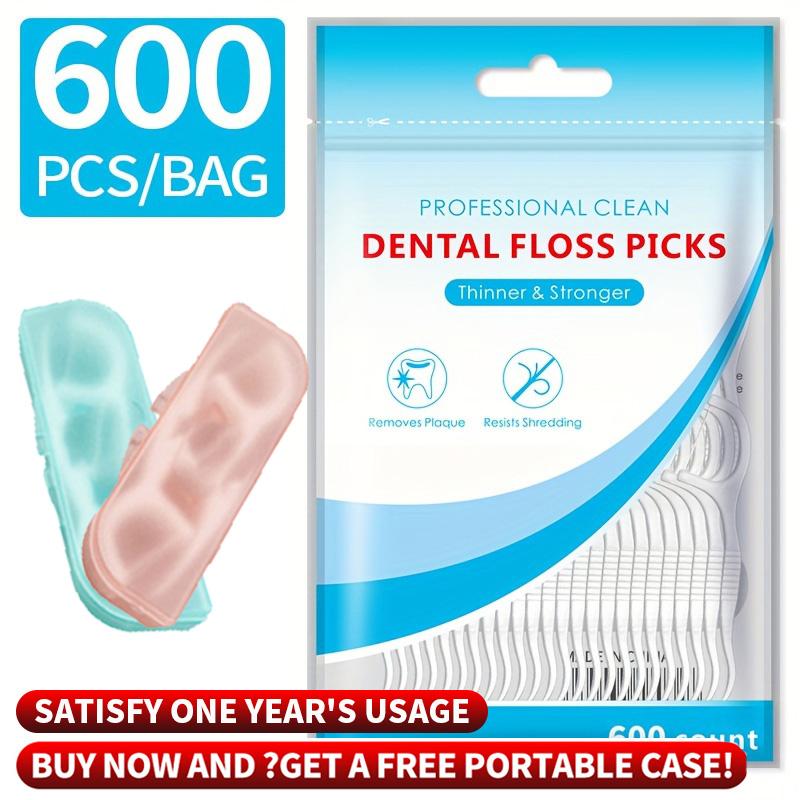 600/300/150/50/30pcs Fine Sliding Dental Floss Sticks, Complimentary Convenient Dental Floss Box
